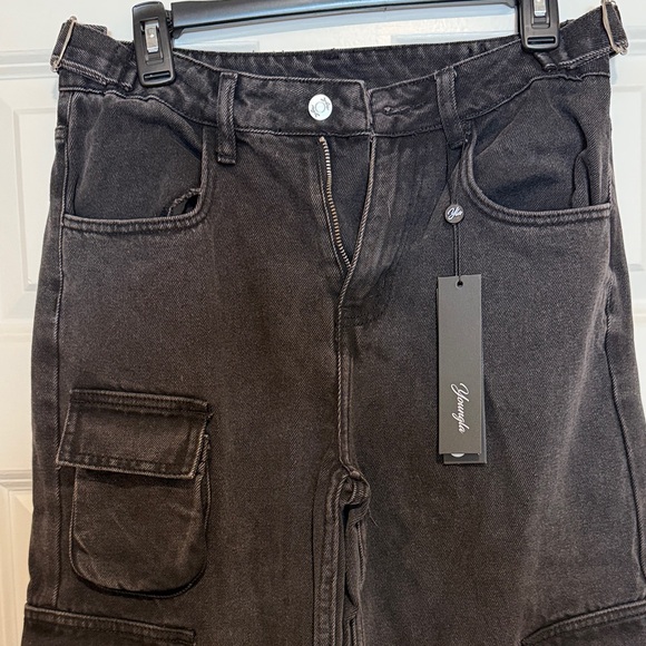 YoungLA Charcoal Denim Pants - Picture 1 of 5